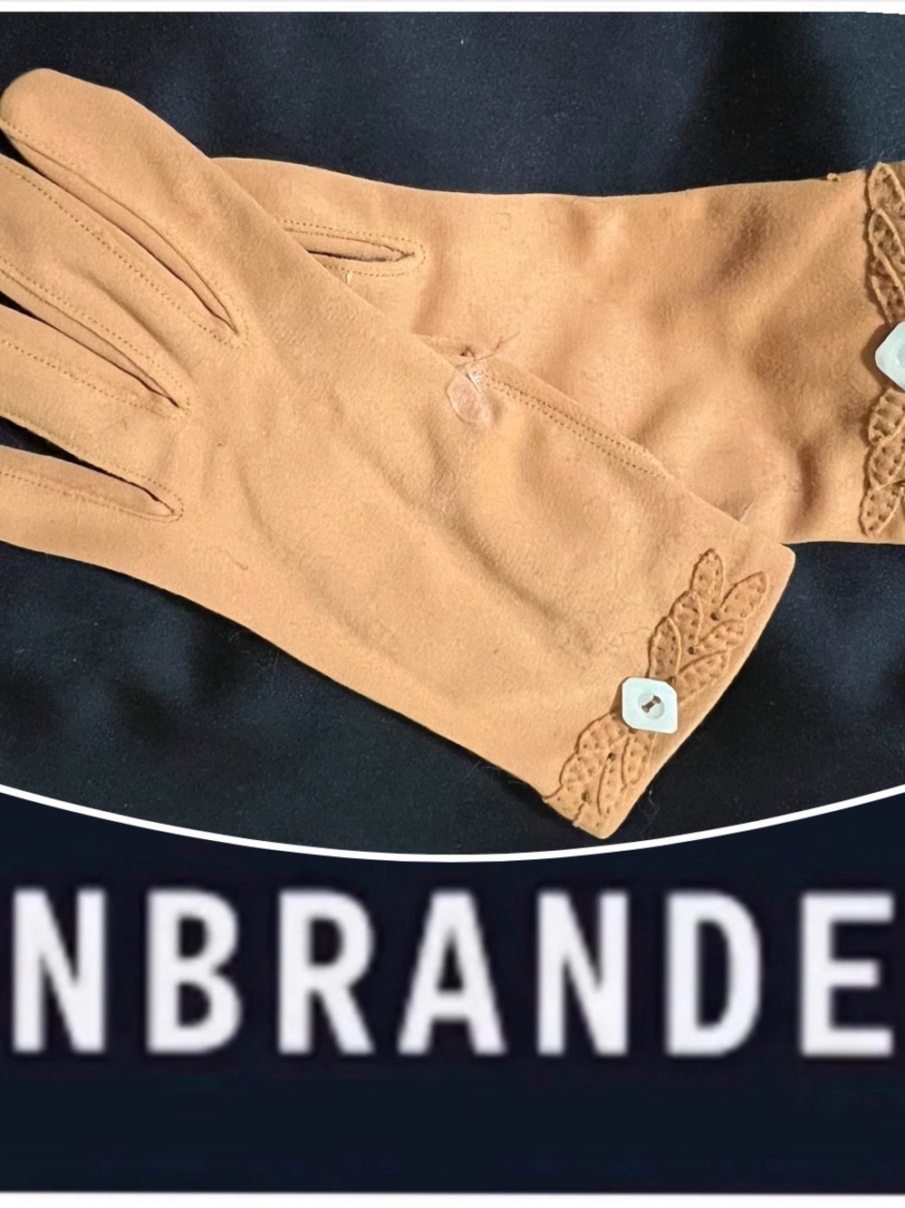 UNBRANDED Tan Wrist Length Gloves